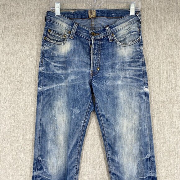 PRSP Jeans 30X33 Denim Slim Straight Rambler Cotton Portugual Button Fly - Picture 3 of 16